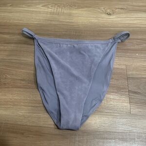 High Waisted Purple Good American Swim Bottoms